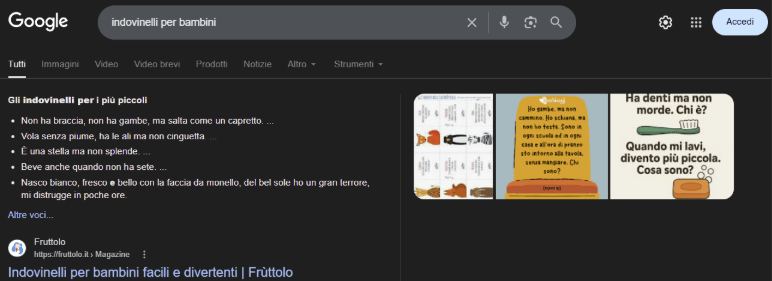 Google indovinelli AI mode